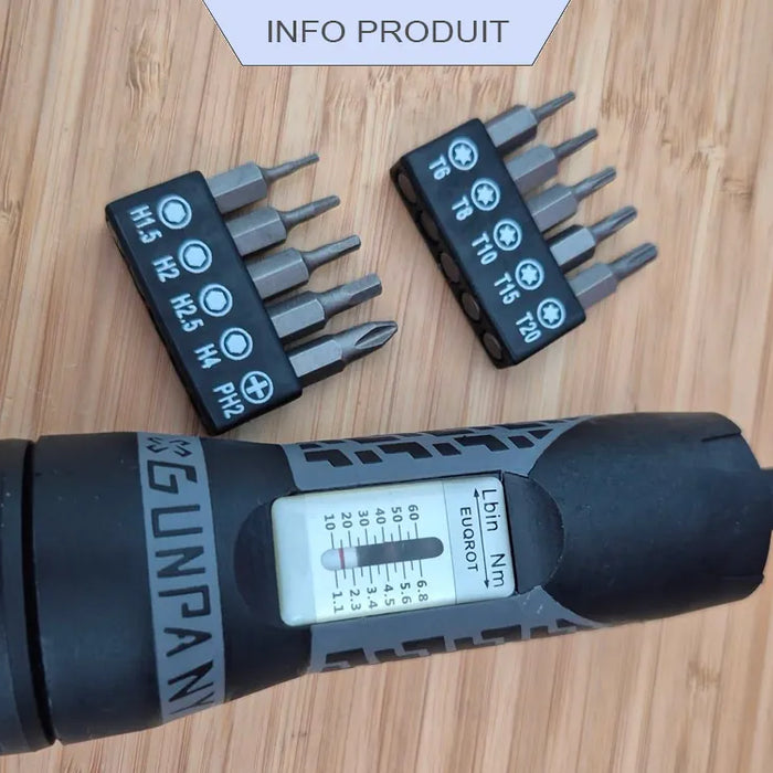 Tournevis dynamométrique SCTK-04 pour serrage d'optique de tir