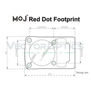 MOJ / RMR RED DOT LOWER 1/3 CO-WITNESS CANTILEVER WEAVER MONTAGE ALU - RedDotSight