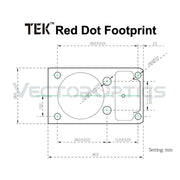TEK / DOCTER RED DOT LOWER 1/3 CO-WITNESS CANTILEVER WEAVER MONTAGE ALU - RedDotSight