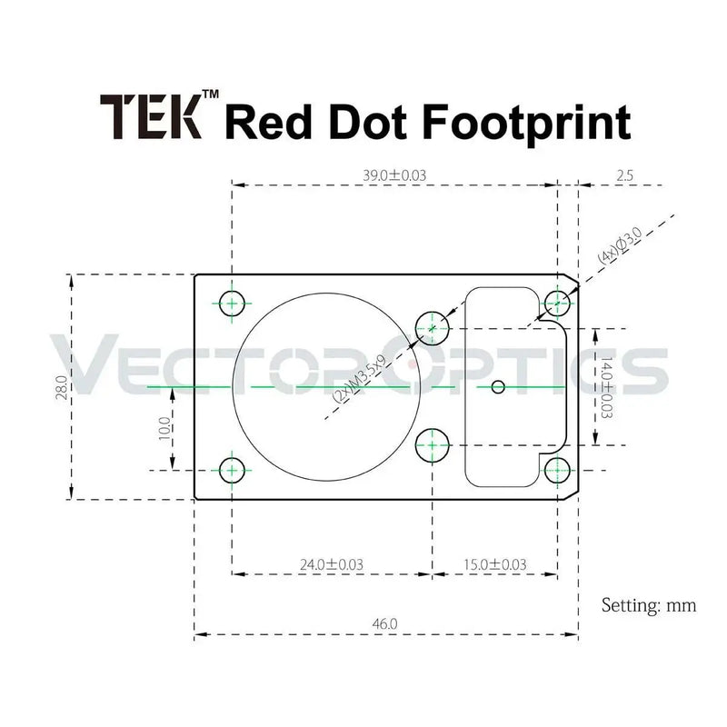 TEK / DOCTER RED DOT LOWER 1/3 CO-WITNESS CANTILEVER WEAVER MONTAGE ALU - RedDotSight
