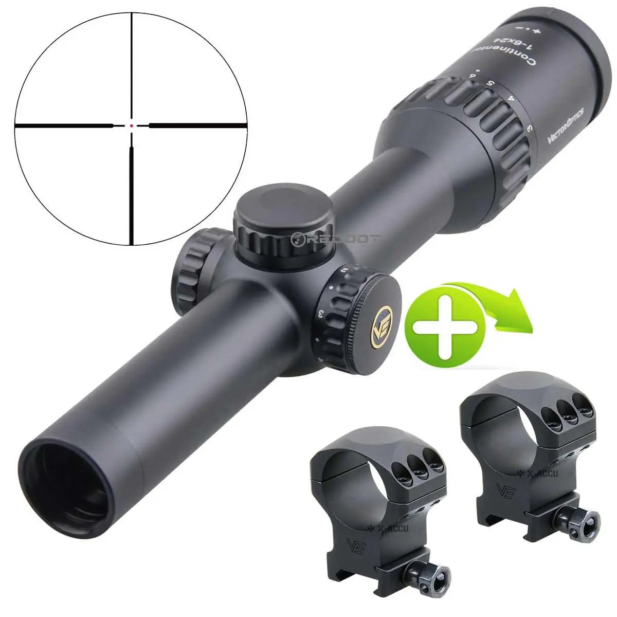 Vector Optics Continental x6 1-6x24 G4 | RedDotSight