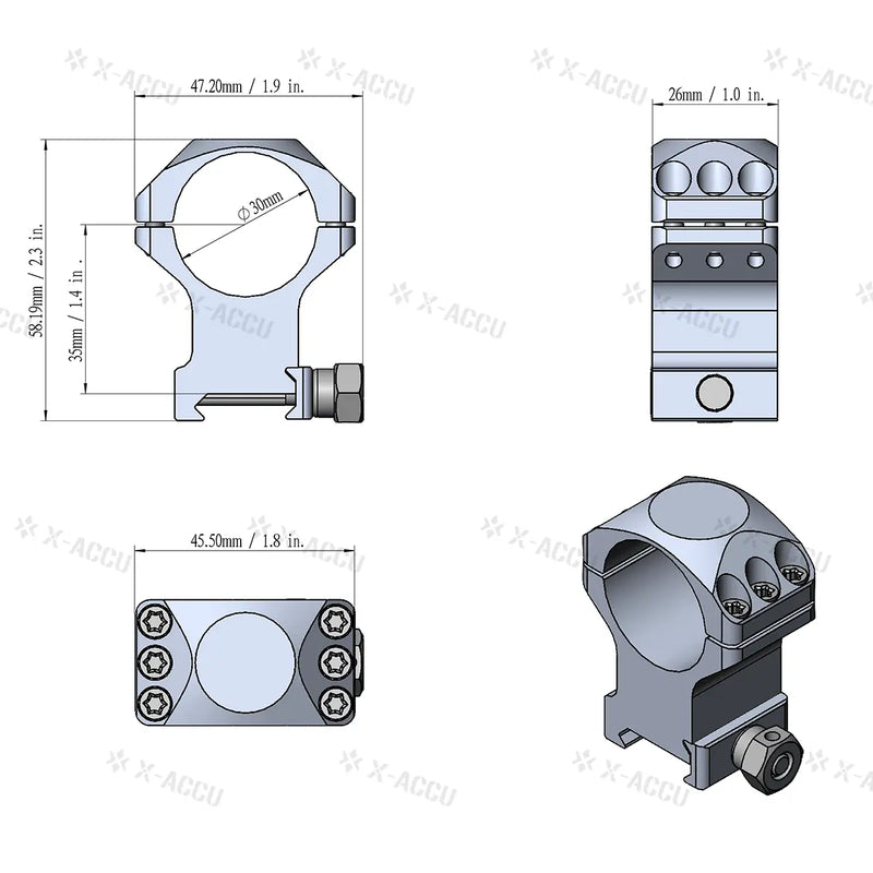 LUNETTE CONTINENTAL 1-6X24 IR HUNTING SFP - RedDotSight