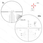 LUNETTE CONTINENTAL 5-30X56 MIL VEC-MBR FFP 34MM RANGING SCOPE - RedDotSight