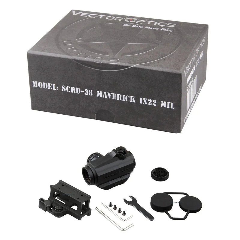 MAVERICK GEN III 3MOA 1X22 SOP PROTECTION EN CAOUTCHOUC NOIR - RedDotSight