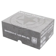 MAVERICK-IV 1X20 MINI CAOUTCHOUC NOIR REFLEX SIGHT MIL 3 MOA - RedDotSight