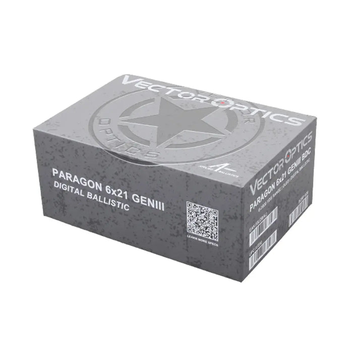 PARAGON 6x21 GENII BDC DIGITAL RANGEFINDER 2000 Yards RedDotSight