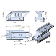 PROFILE CANTILEVER PICATINNY RISER MOUNT 0.83" - RedDotSight