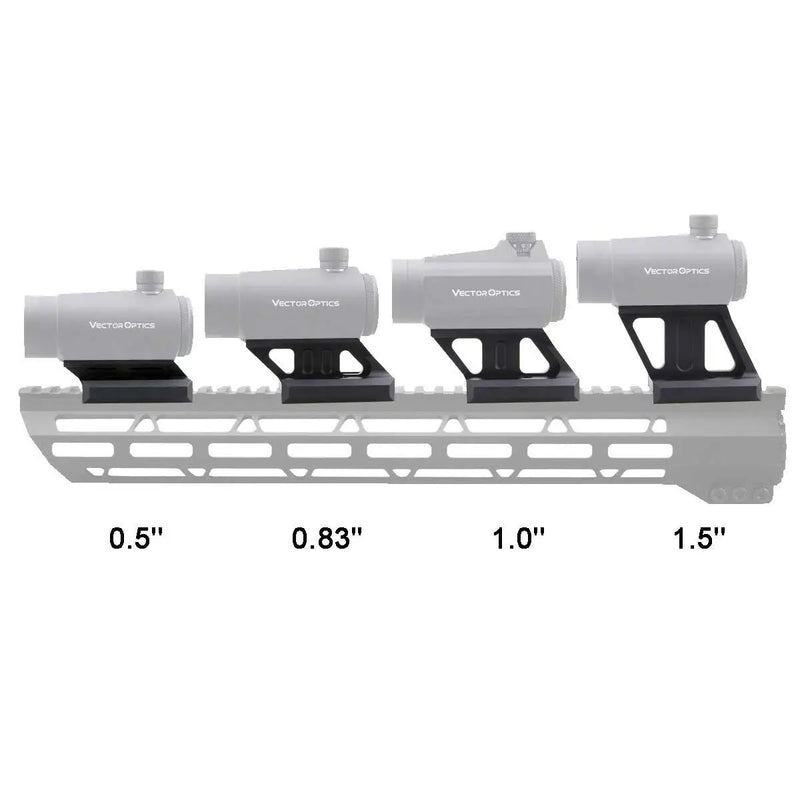 PROFILE CANTILEVER PICATINNY RISER MOUNT 1.0" - RedDotSight