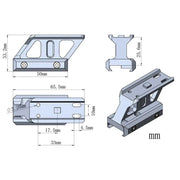 PROFILE CANTILEVER PICATINNY RISER MOUNT 1.0" - RedDotSight