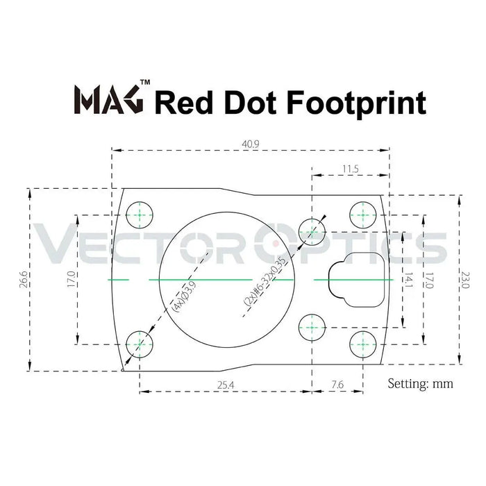 ADAPTATEUR COMPATIBLE GLOCK EMPREINTE MAG / RMSc POUR FRENZY-S - RedDotSight