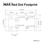 ADAPTATEUR COMPATIBLE GLOCK MOS EMPREINTE MAG / RMSc POUR FRENZY-S - RedDotSight