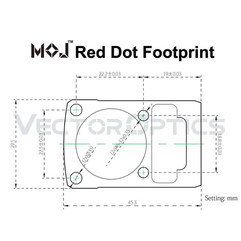 VISEUR POINT ROUGE FRENZY 1X22X26 3MOA MOS FDE - RedDotSight