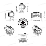 VISEUR POINT ROUGE SCRAPPER 1X29 2MOA - RedDotSight