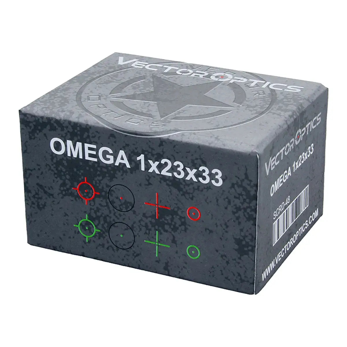 Omega 23x33 Tubular Sight with 4 Reticles | RedDotSight