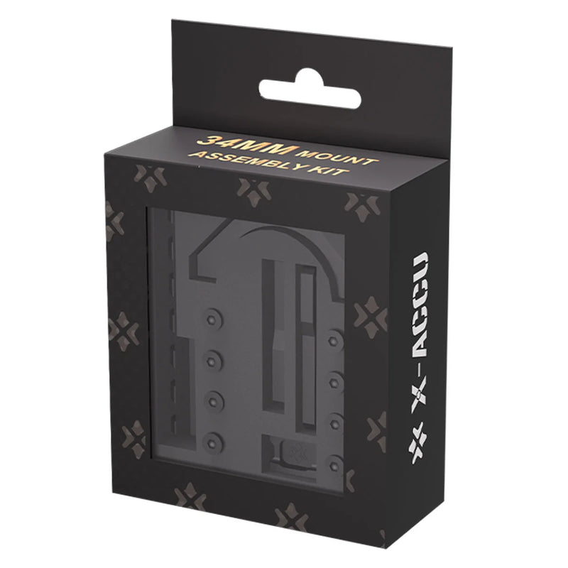 Viseur point rouge installé sur lunette de visée avec montage 34mm