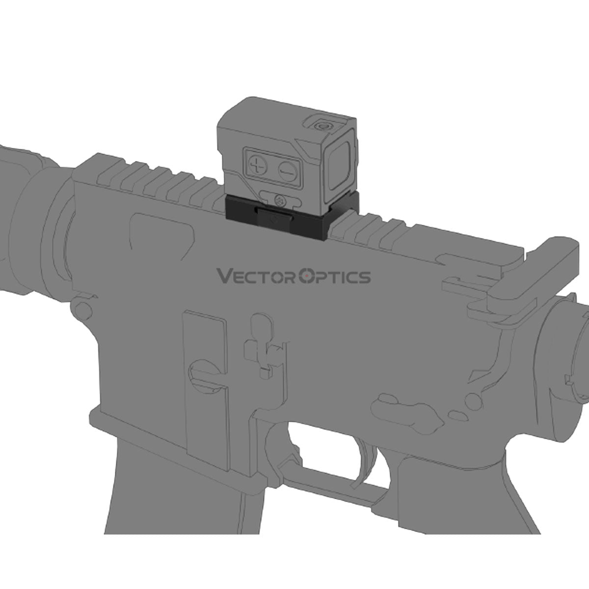 Montage Bas Compatible Aimpoint Acro sur Picatinny Weaver — RedDotSight