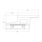 Montage cantilever SCPSM-03 pour rail Picatinny