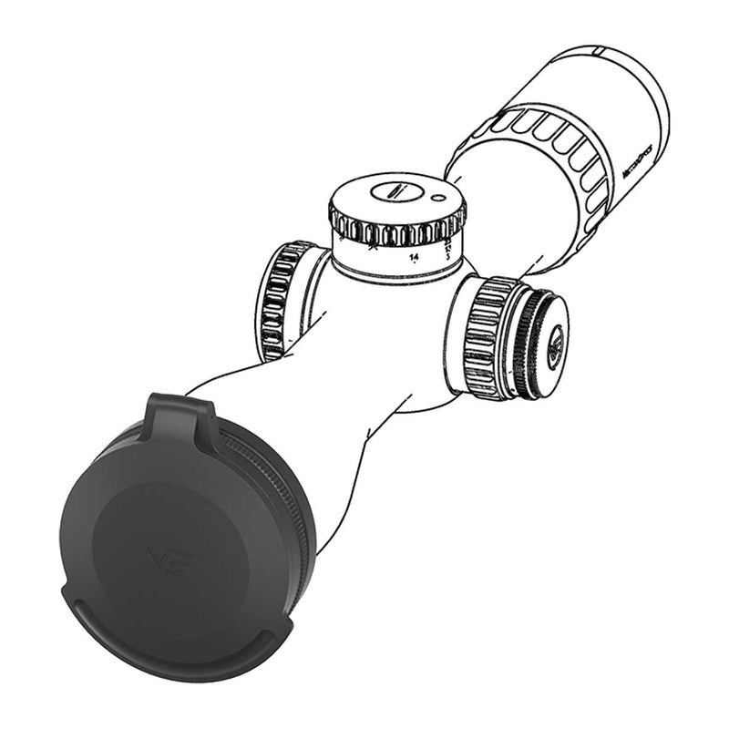 Protection optique flip-up pour lunette Continental 3-18x50