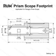 Support optique compatible avec empreinte Aimpoint® MICRO