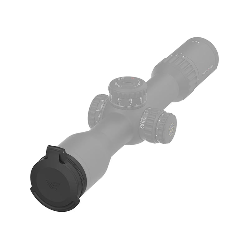 Capuchon objectif Vector Optics SCFC-MO44 monté sur lunette en position fermée