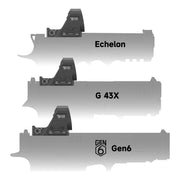 Compatibilité du viseur point rouge Vector Optics Frenzy FLEX SCRD-77 avec pistolets Echelon G43X et Gen6