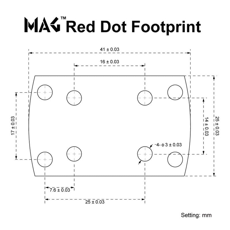 footprint Shield RMS MAG Vector Optics