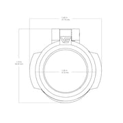 Flip-cap Vector Optics SKU RD45-FC01 préservant la lentille de la poussière