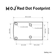 Viseur point rouge Frenzy-X en titane footprint RMR