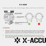 Instructions de montage du support Picatinny X-MOD 34 mm XASR-3476 avec couples de serrage
