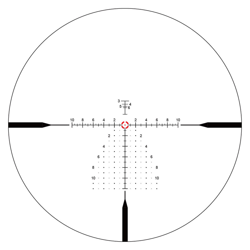 Lunette 1-10x28, visée précise à toutes distances