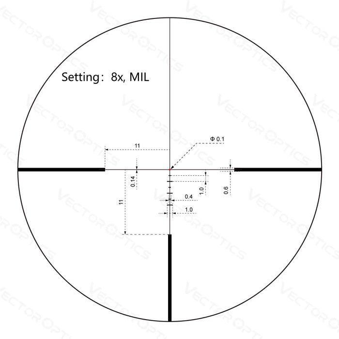 Lunette LPVO Vector Optics pour AR15