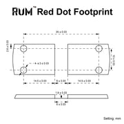 Empreinte Aimpoint Micro T1 - T2 H1 -H2