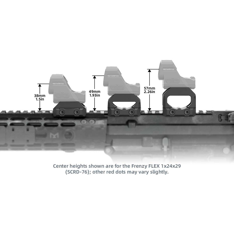 Montage VAS™ aluminium 6061-T6 Picatinny SCRA-76