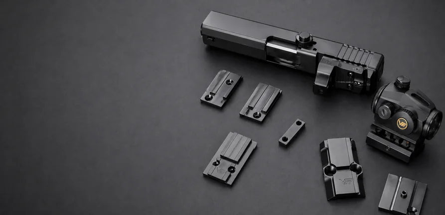 Montages, plaques adaptatrices et accessoires Vector Optics pour viseurs point rouge