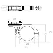 Niveau à bulle 34mm, longueur 64 mm