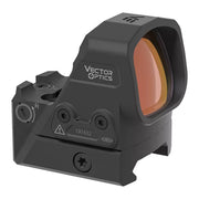 Viseur point rouge Vector Optics Frenzy FLEX SCRD-77 en vue avant avec objectif