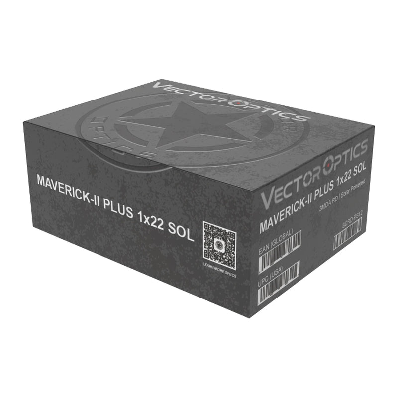 Vector Optics Maverick-II Plus red dot solaire boîte