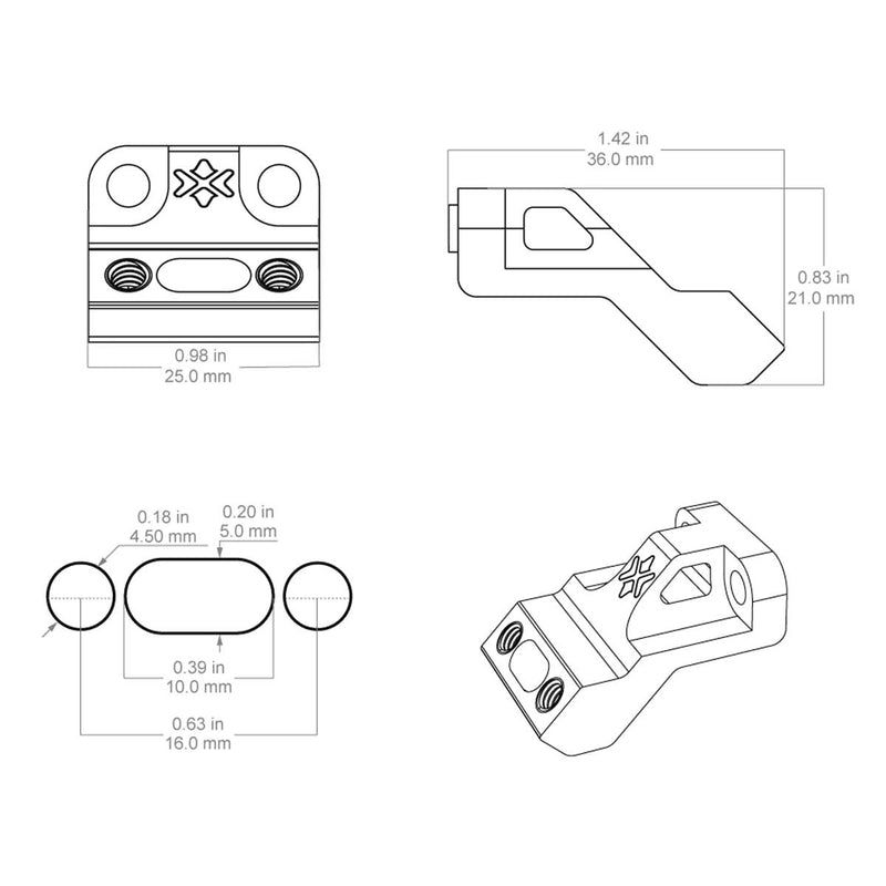 support point rouge 45 vector optics scra sm7