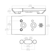Détail usinage CNC adaptateur VAS empreinte GIN SCRA-GIN1