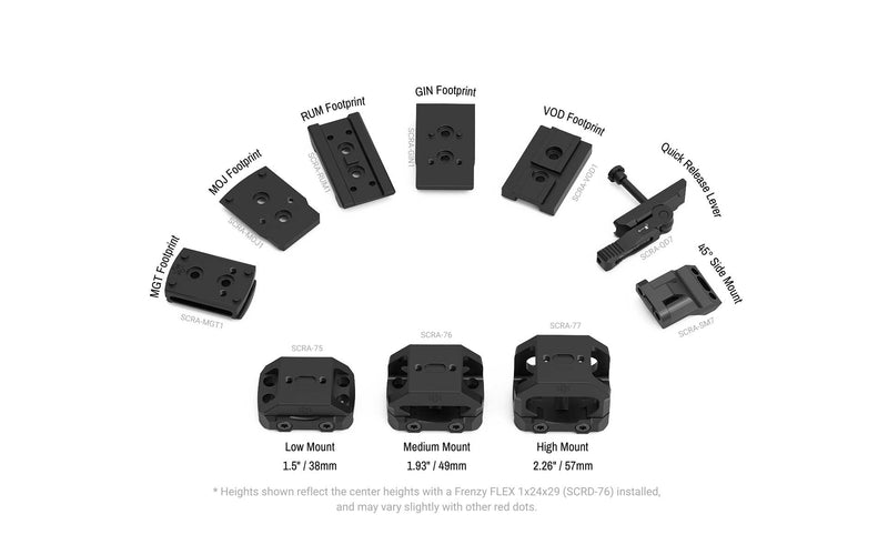 Vector Optics adaptateur 45 degres vas scra sm7 AR15
