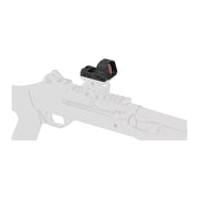 Vue du viseur point rouge Vector Optics Frenzy F3 SCRD-M79 monté sur rail