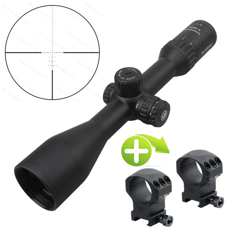 lunette de visée Vector Optics 3-18x50 chasse