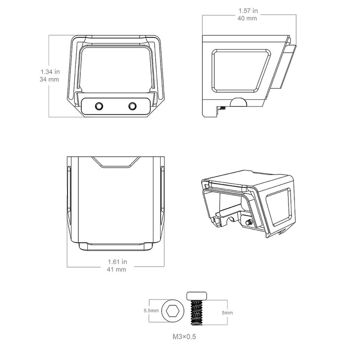 Combo Frenzy Plus F3 1x22x32 Multi-Réticule & Protection pluie/poussière