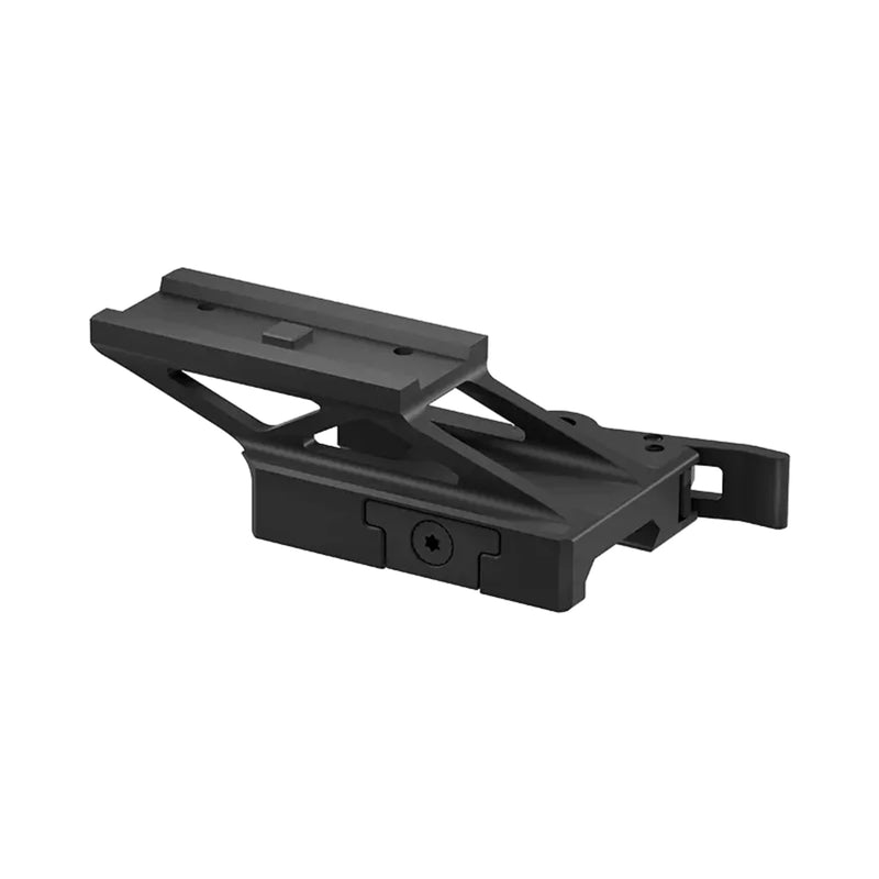Vue trois quarts de la rehausse QD Vector Optics Scrapper 1x25 RD74-QD01