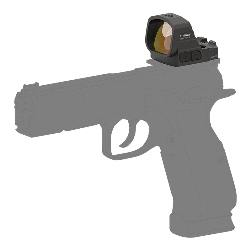 Viseur point rouge Vector Optics Frenzy FLEX SCRD-77 monté sur pistolet profil droit