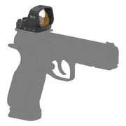 Viseur point rouge Vector Optics Frenzy FLEX SCRD-77 monté sur pistolet profil gauche