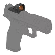 Viseur point rouge Vector Optics SCRD-83 monté sur pistolet en profil gauche