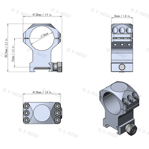 Vector Optics Lunette Continental 1-6x24 IR Hunting SFP - RedDotSight