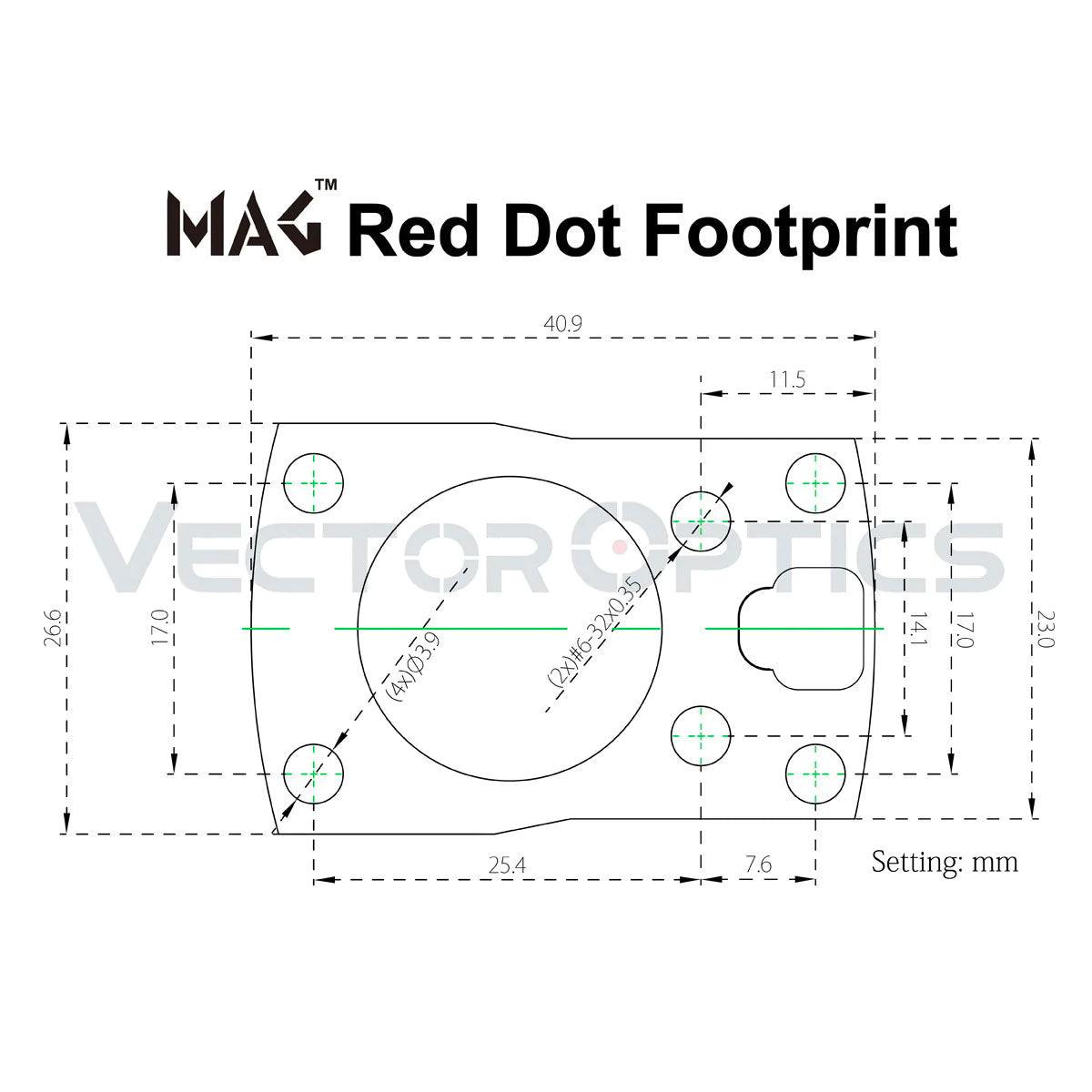 Vector Optics Viseur point rouge FRENZY-S 1X17X24 MIC 3MOA FDE - RedDotSight