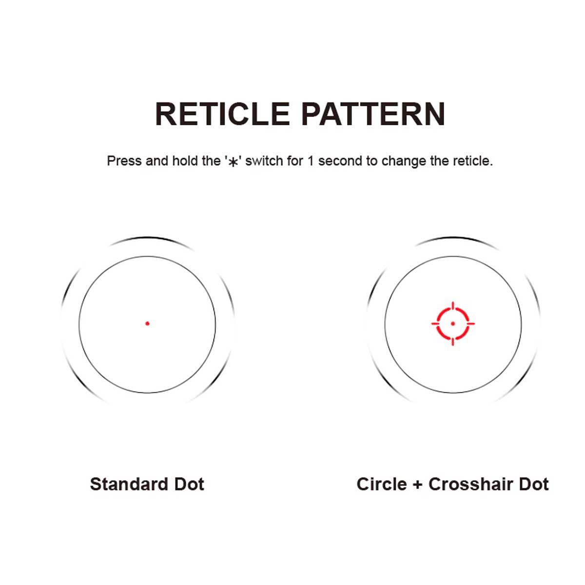 Vector Optics Nautilus 1x30 Red Dot Scope Double Réticule - RedDotSight